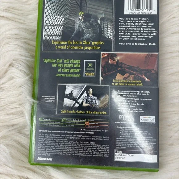 Tom Clancy's: Splinter Cell Xbox Original - Picture 2 of 3